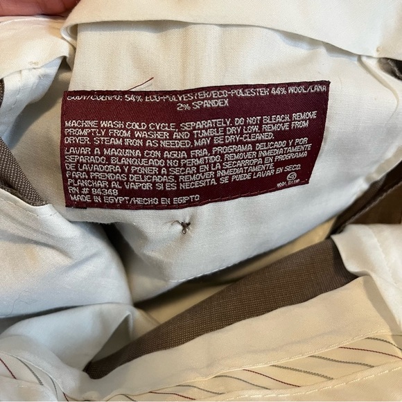 Vintage Covington men’s slacks work dress pants classic brown neutral size 36 - Picture 8 of 10